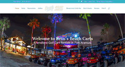 Desktop Screenshot of bronsbeachcarts.com